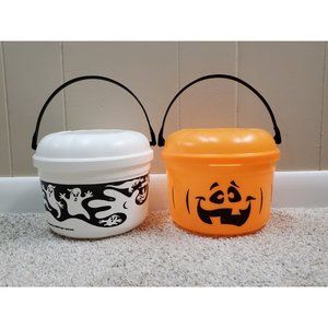 1993 McDonald's Halloween Happy Meal Buckets‎ Pails  Ghost Pumpkin (No Top)